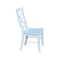 International Concepts 42 in. Solid Wood Round Dual Drop Leaf Dining Table with 4 Chairs in White K08-42DL-C613-4 - alternate 3